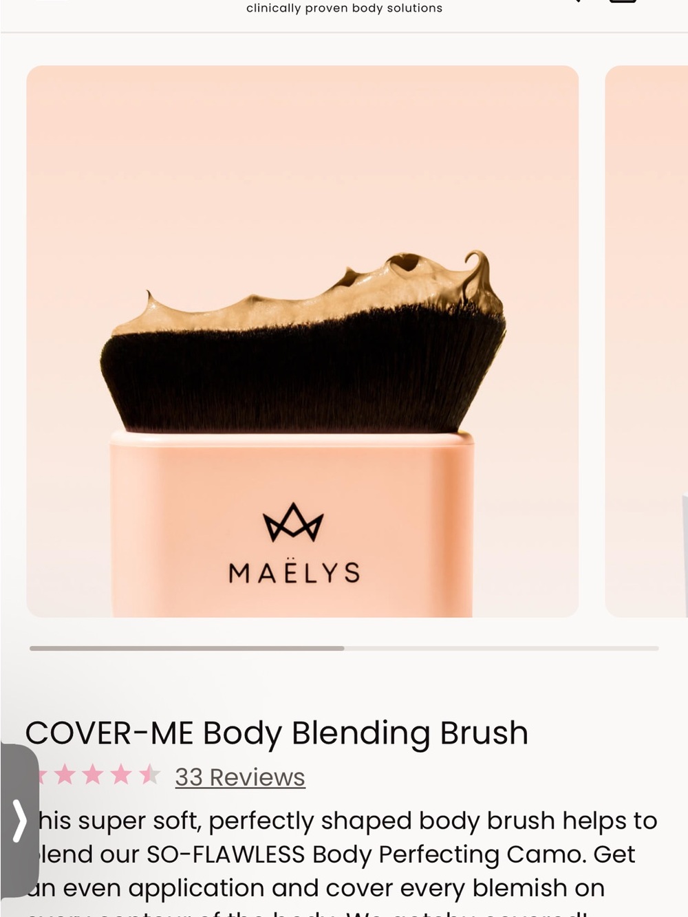 MAËLYS Compact Pink Travel Brush Case
